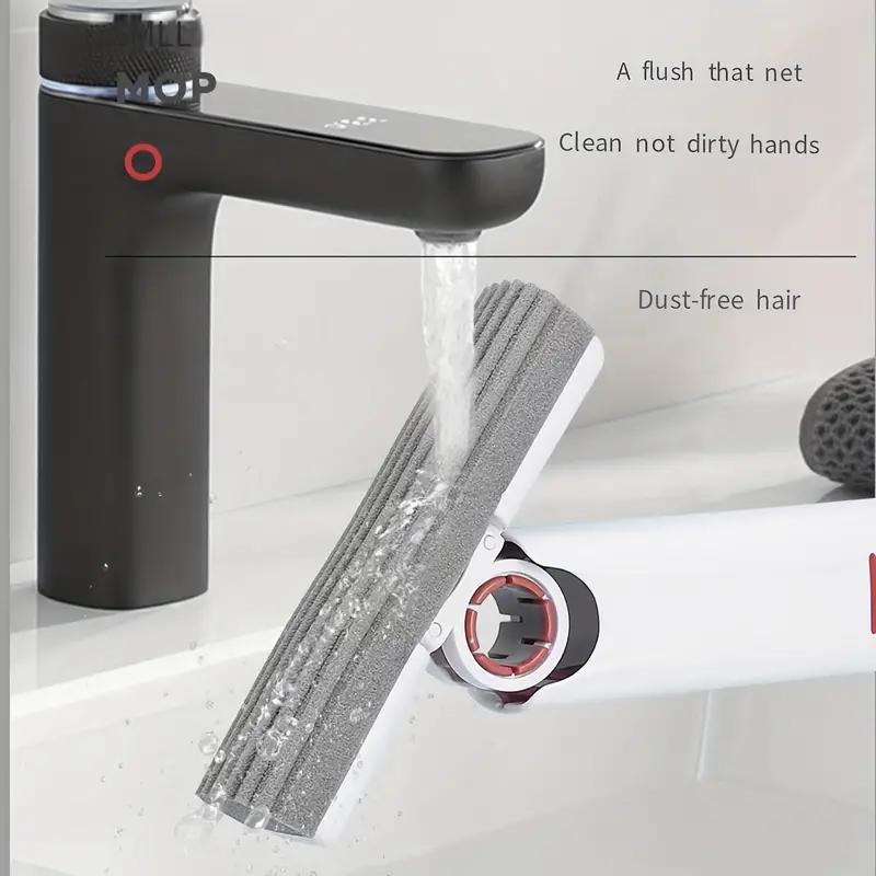 Portable Self-Squeeze Mop for Small Spaces with Mini Size for Easy Carrying - Pet Hair and Stains Remover