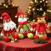 Christmas Plush Decorations With Snowman Santa Reindeer For Home Holiday Decor