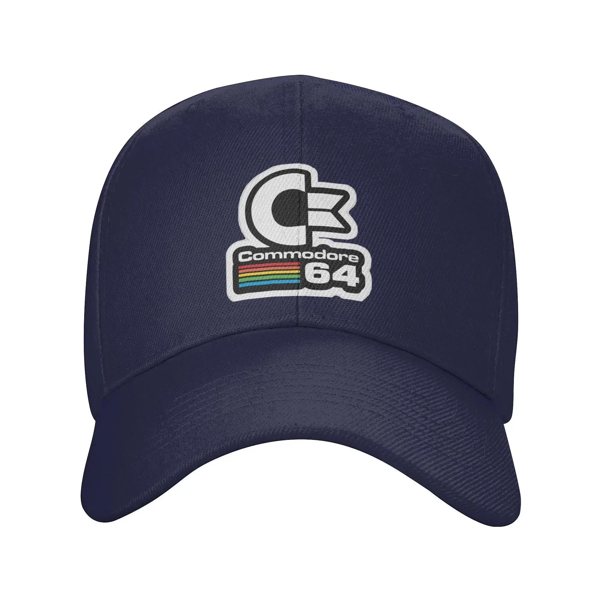 

64 Commodore Cap Retro Logo Dad Hat For Men Women Adjustable Casual Headwear Adjustable