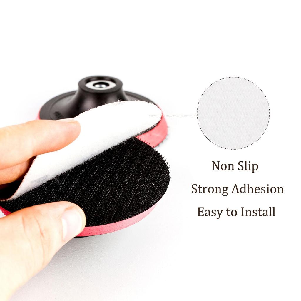 Kozelo Holeless Sanding Discs 180 Round Hook and Loop Grip Sanding Pad Sandpaper for Polishing Gold Aluminum Oxide 50-Pack - [8-inch Grit]