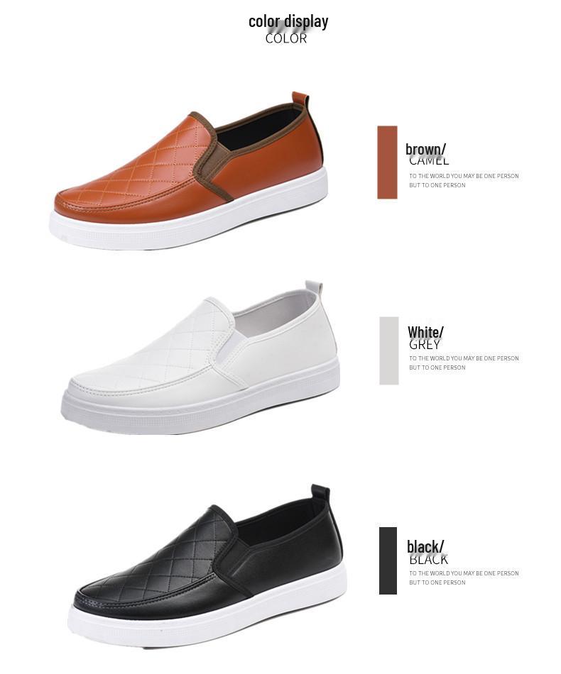Men's White Non-Slip Casual Nurse Shoes - Comfortable, Lightweight, and Breathable Hospital Work Footwear.