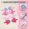 2 Peças Presilhas de Cabelo Laço Pirulito Doces Fofos Espirais Doces Presilhas de Cabelo Presilha de Fita Para Meninas Adorno de Cabeça Acessórios de Cabelo
