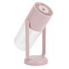 Mini Humidifier with Light Quiet Portable Small USB Humidifier for Car Home Desktop Office 260ml Pink