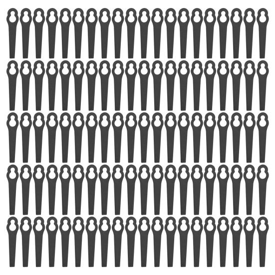 20/50/100Pcs Mower Cutter Blades Ergonomic Design Universal Simple Installation Lawnmower Plastic Cutting Blade Parts Kit