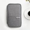 Large Capacity Multifunctional Passport Bag - European & American Style, Waterproof Cationic Oxford Cloth Travel Document & Card Holder.