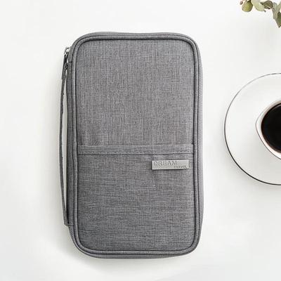 Multifunktionale Reisepass-Tasche mit großer Kapazität - Europäischer & Amerikanischer Stil, Wasserdichtes Kationisches Oxford-Gewebe, Reiseunterlagen- & Kartenhalter.