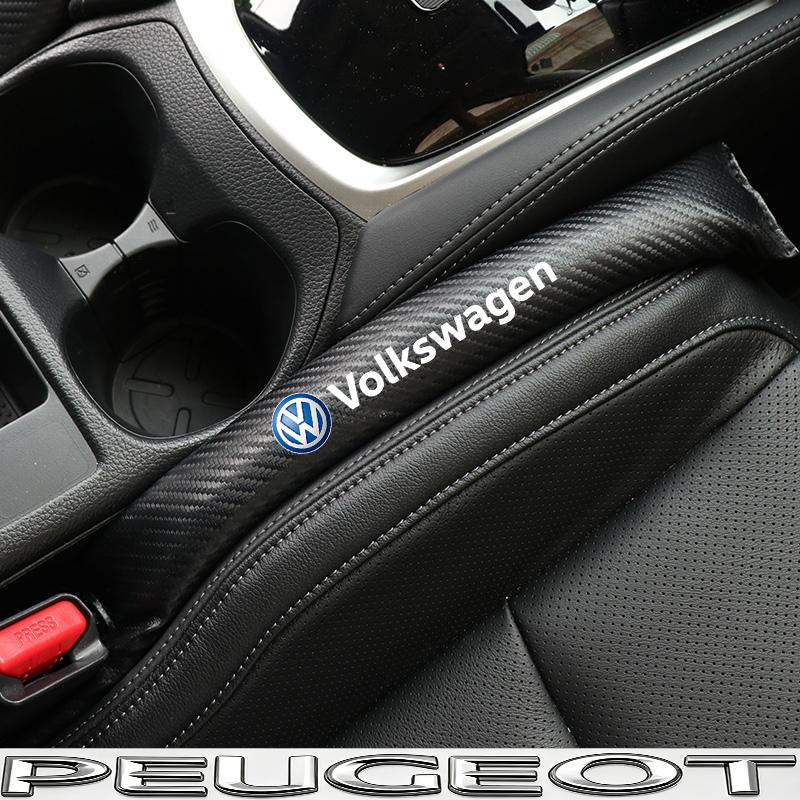 lmn1 2Pcs Leather Car Seat Gap Filler Strip Gap Plug For VW Golf Tiguan T-Roc Polo Passat ID.4 T-Cross ID.3 Taigo ID.7 Atlas Beetle