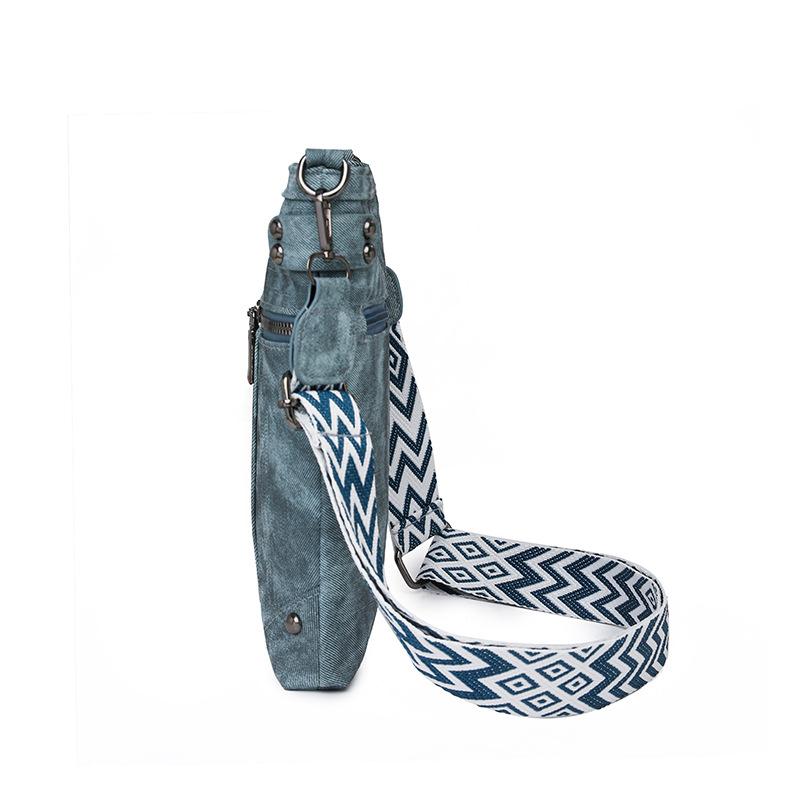 New European and American fashion women's bags, new willow nails messenger women's bags, front pockets copper zipper single shoulder messenger bags