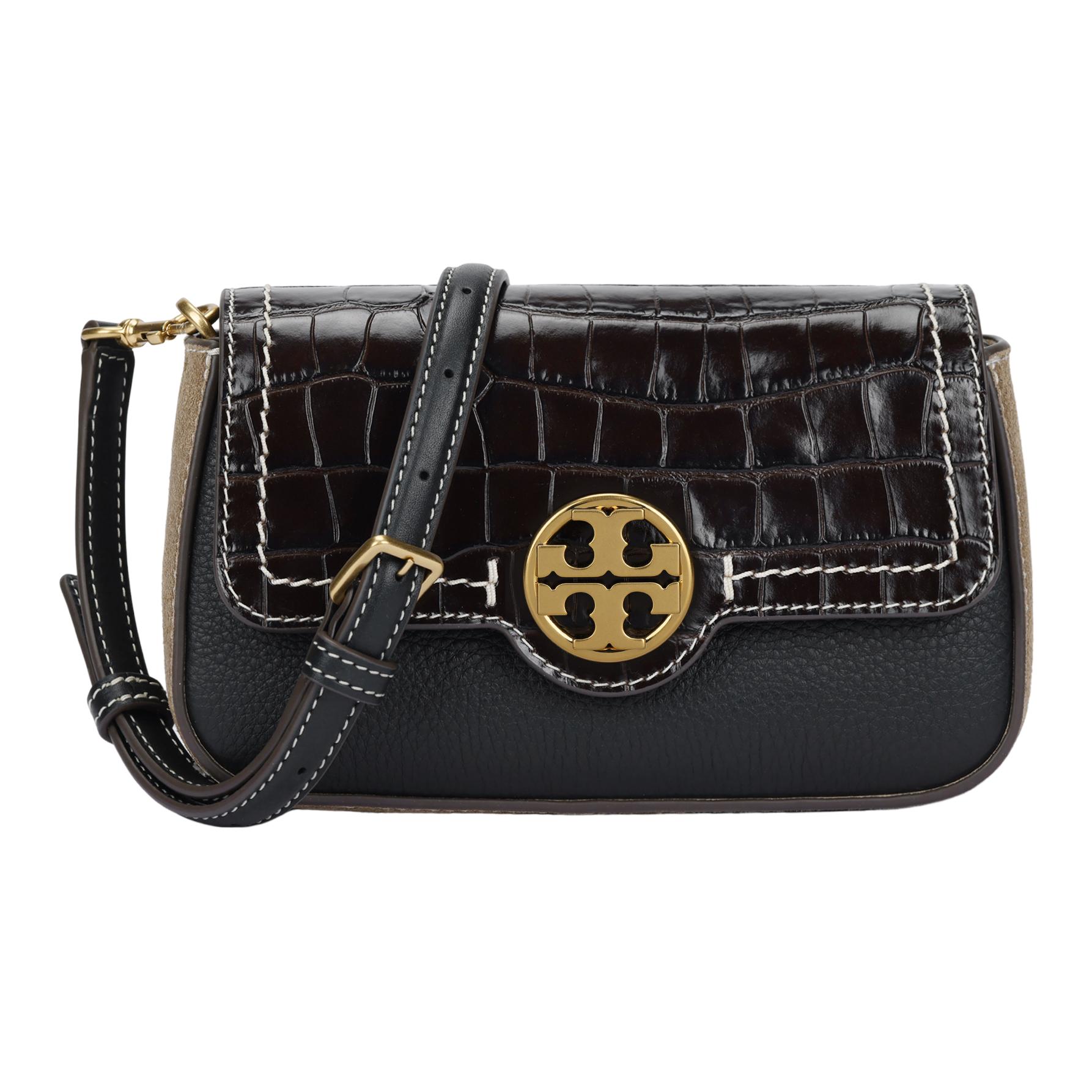 

Tory Burch Metal Logo Leather Shoulder Tote Bag Women handbags Navy-Blue 157276-910 Basic Set (Bag+Dust Bag)