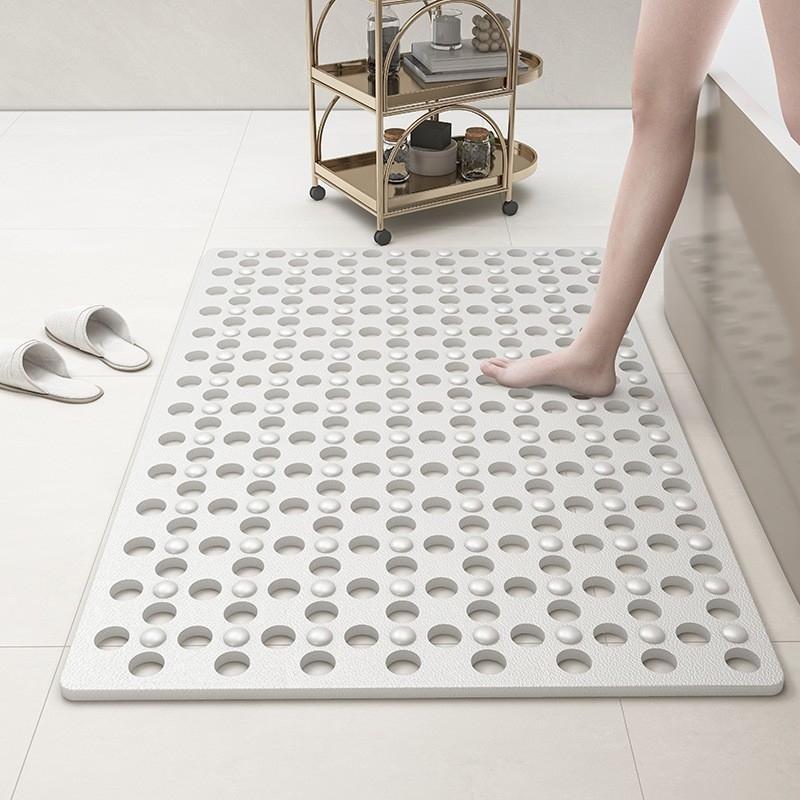 SEE KEAN Large Hole Hydrophobic Bathroom Non-slip Mat