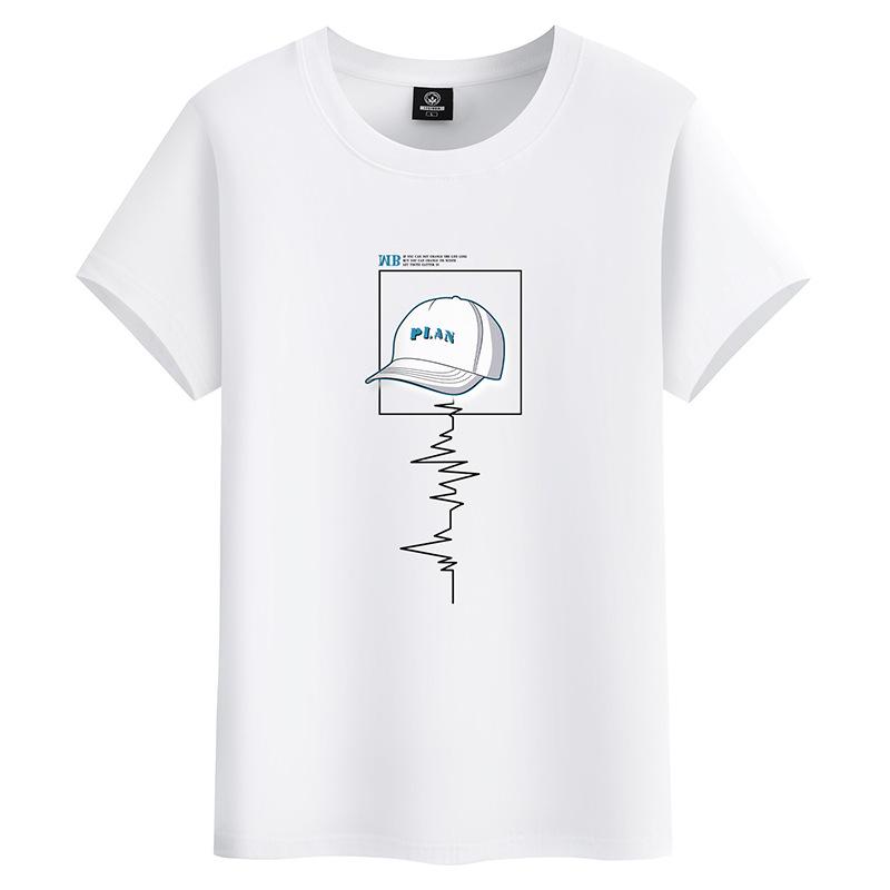 

Летняя модная хлопковая мужская футболка с круглым вырезом и коротким рукавом, свободная мужская футболка большого размера XXXL