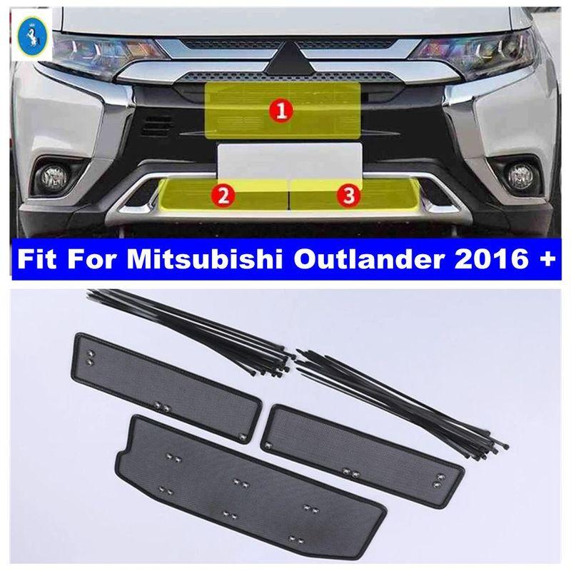 Car Front Grille ert Net ect Screening Mesh Decor Protection Cover Trim Accessories For Mitsubishi Outlander 2016 -