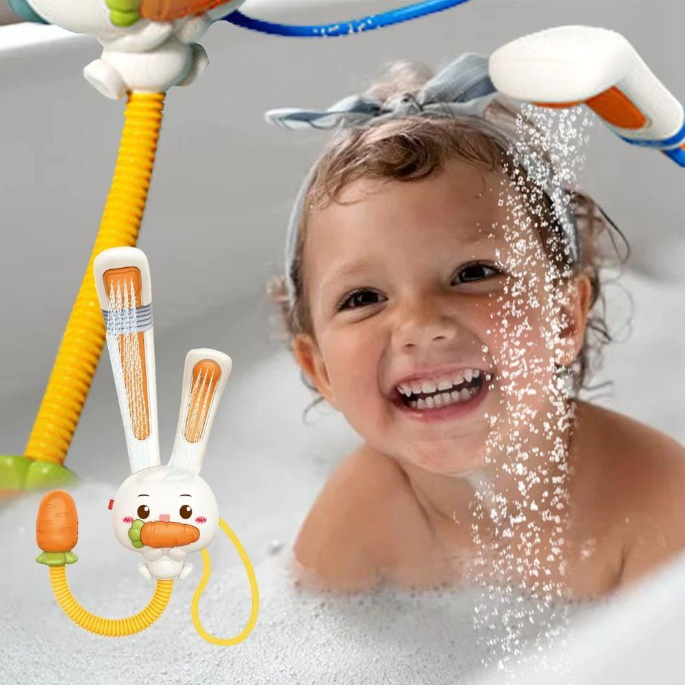 with Shower Heads Baby Electric Water Spray Toy Retractable Rabbit Electric Bath Toys Gift