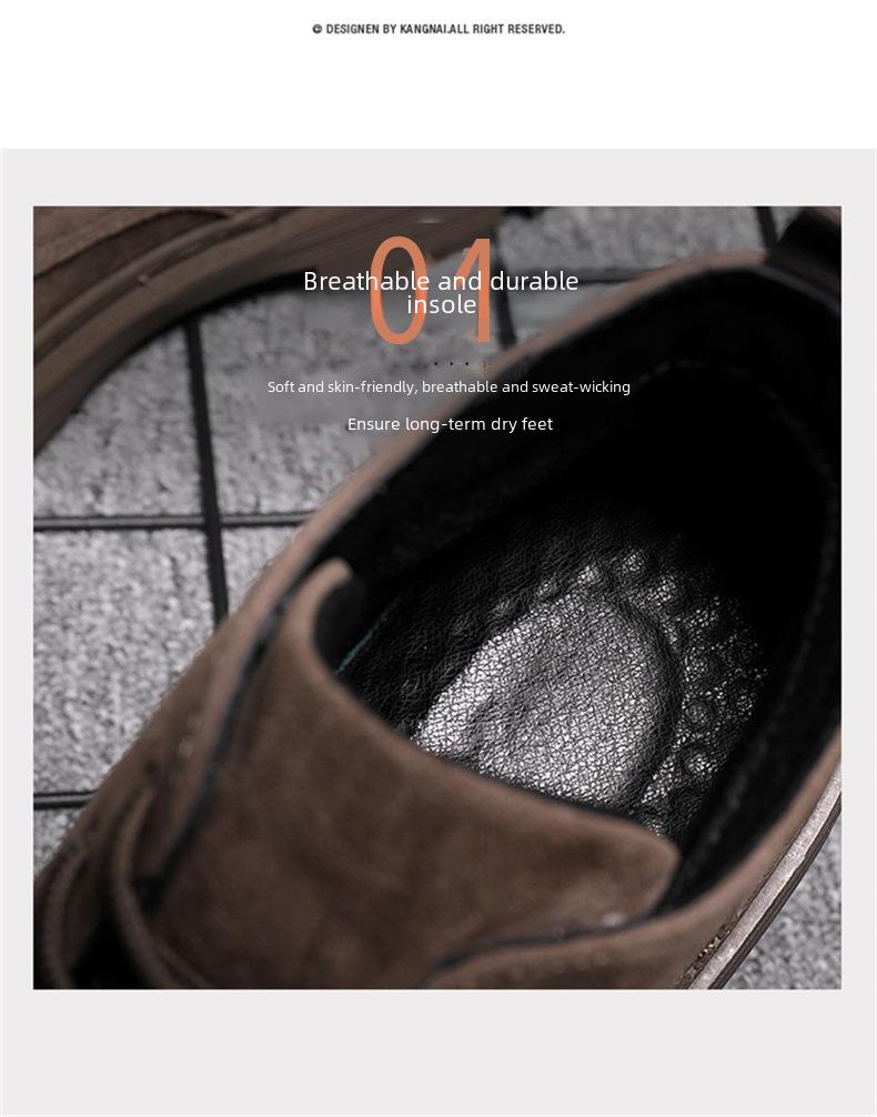 Męskie buty Martin ze skóry naturalnej z wysoką cholewką - Casualowy trend kolekcja wiosenna 2024