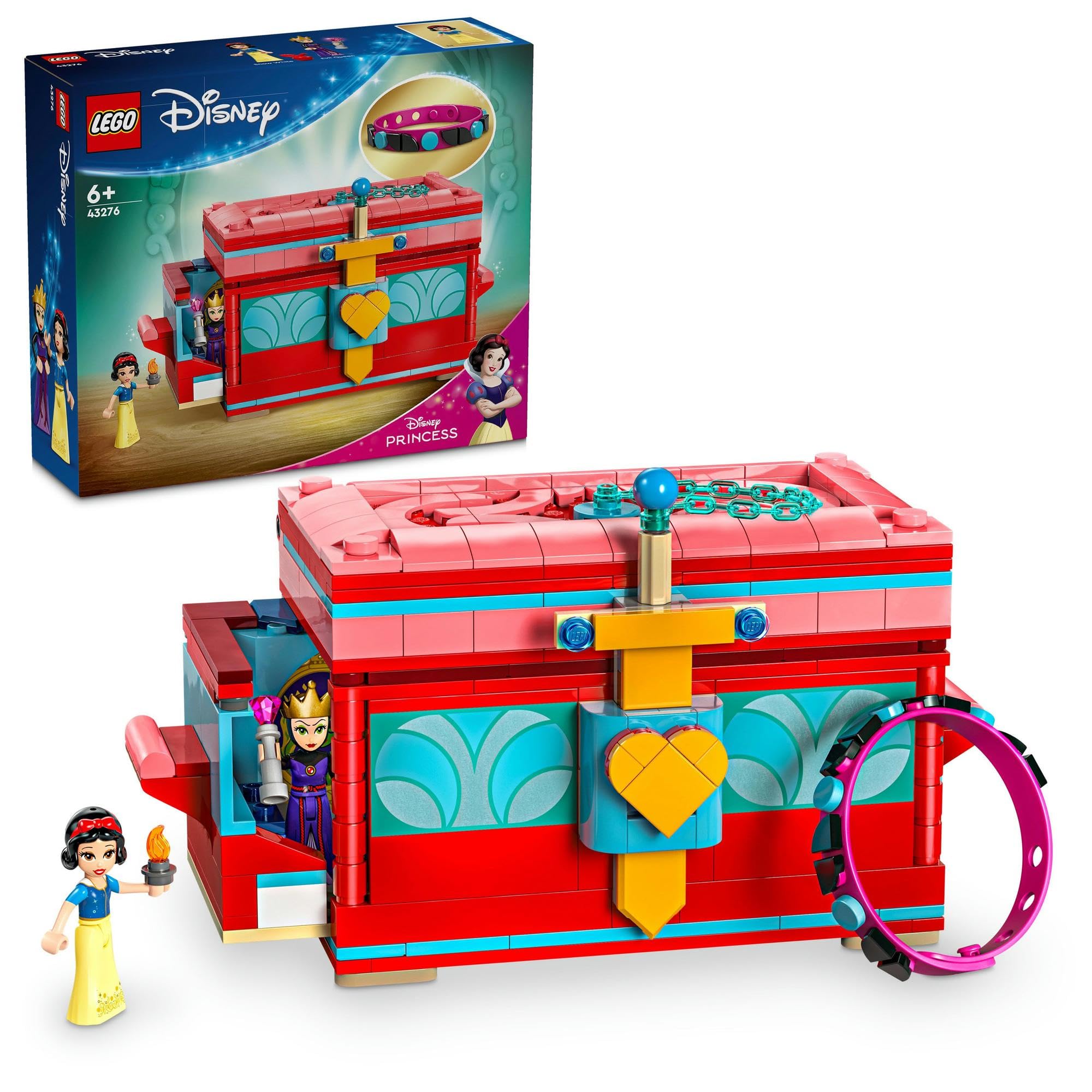 

LEGO Disney Princess Шкатулка для украшений Белоснежки, Игрушка, Подарок, День рождения, Образовательная, Рождество, Для девочек, Для мальчиков, Возраст 6, 7, 8, 9 лет, Мерч Disney, 43276