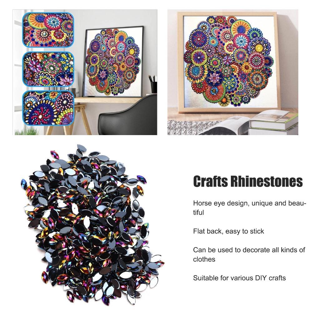1000PCS Flatback Flatback Rhinestones AB Acrylic Rhinestones Craft Rhinestones  Crafts DIY