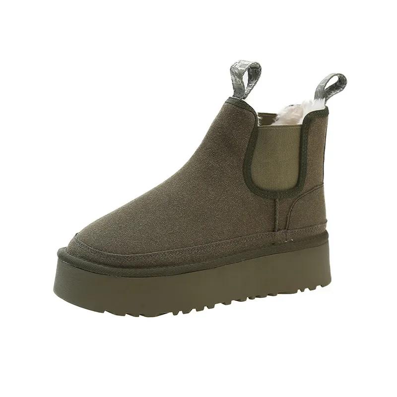 

Роскошные брендовые женские зимние ботинки зимние плюс бархатные теплые хлопковые ботинки женские ботильоны укороченные ботинки для активного отдыха botas mujer botines 35 армия зеленый