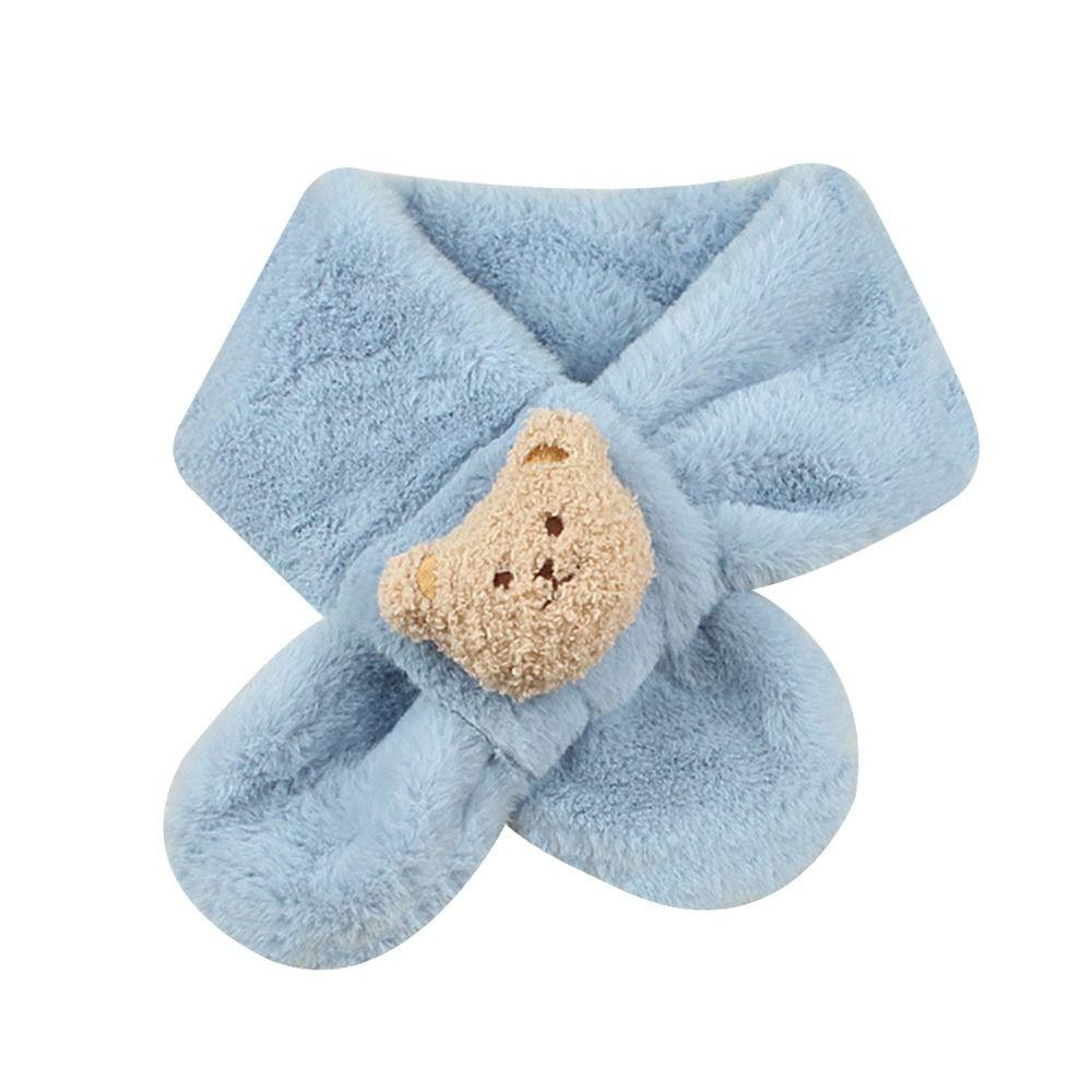 Plush Neck Warmer Thick Baby Shawls Fashion Plush Scarf Toddler