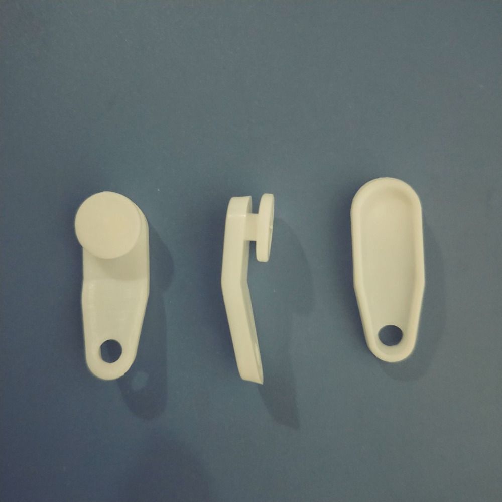 50 Pcs New White Curtain Track Clips Durable Plastic Curtain Track Hooks Multifunction Drapery Hooks Bedroom