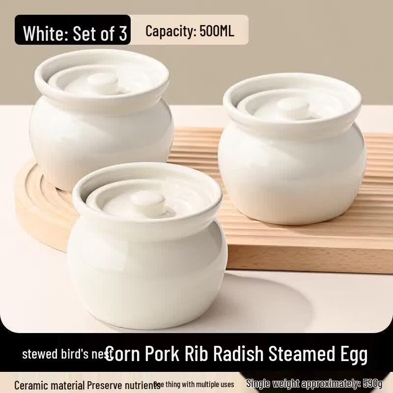Youluo Ceramic Double Boiler Stew Pot