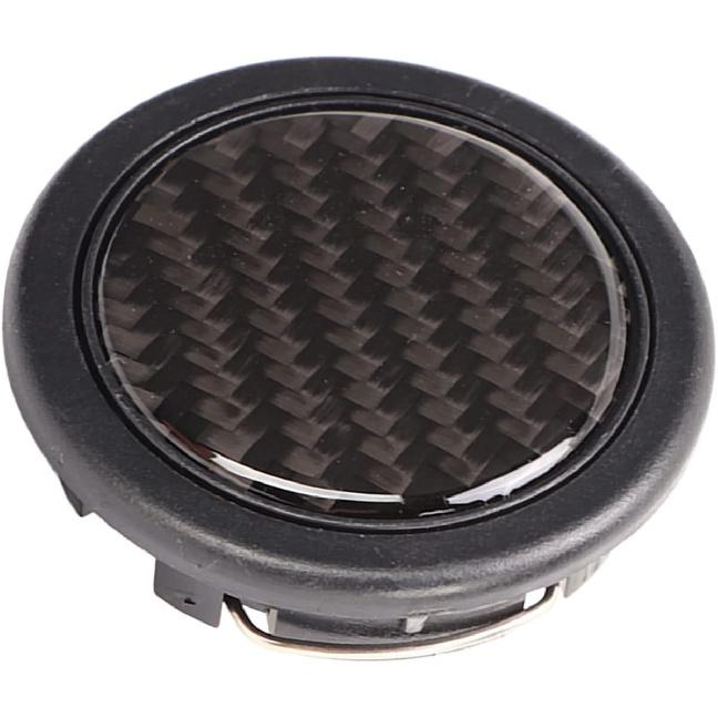 Lenkrad Hupenknopf ABS Kohlefaser 50mm Durchmesser Kohlefaser Universelles Auto Modifiziertes Zubehör