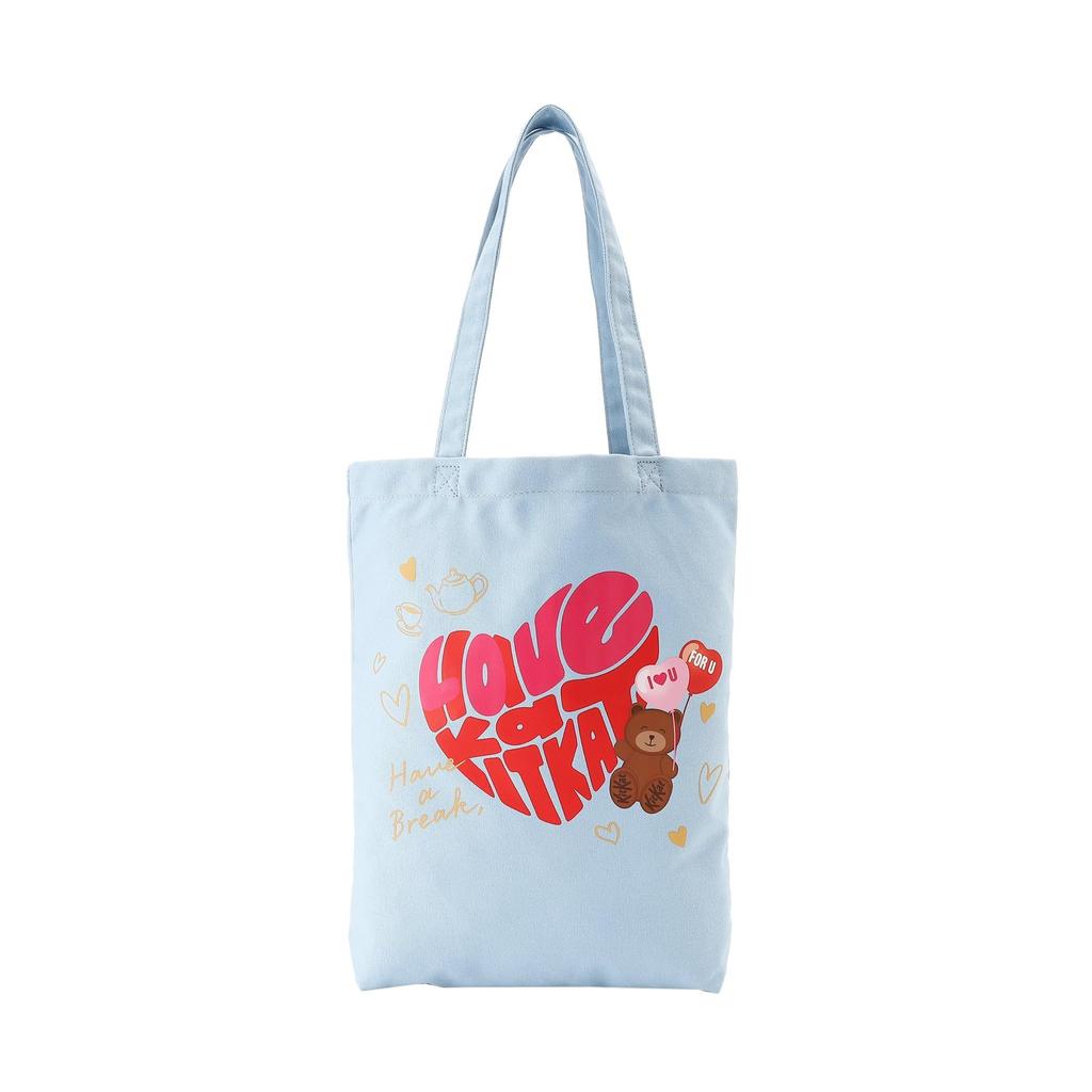 Afternoon Tea Living Tote Bag JJ46/KITKAT Heartful Bear Blue