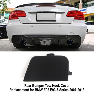 Rear Bumper Tow Hook Cover, Towing Eye Cap Replacement for BMW E92 E93 3Series 20072013,