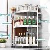 Stainless Steel 3-Tier Triangular Kitchen Corner Spice Rack
