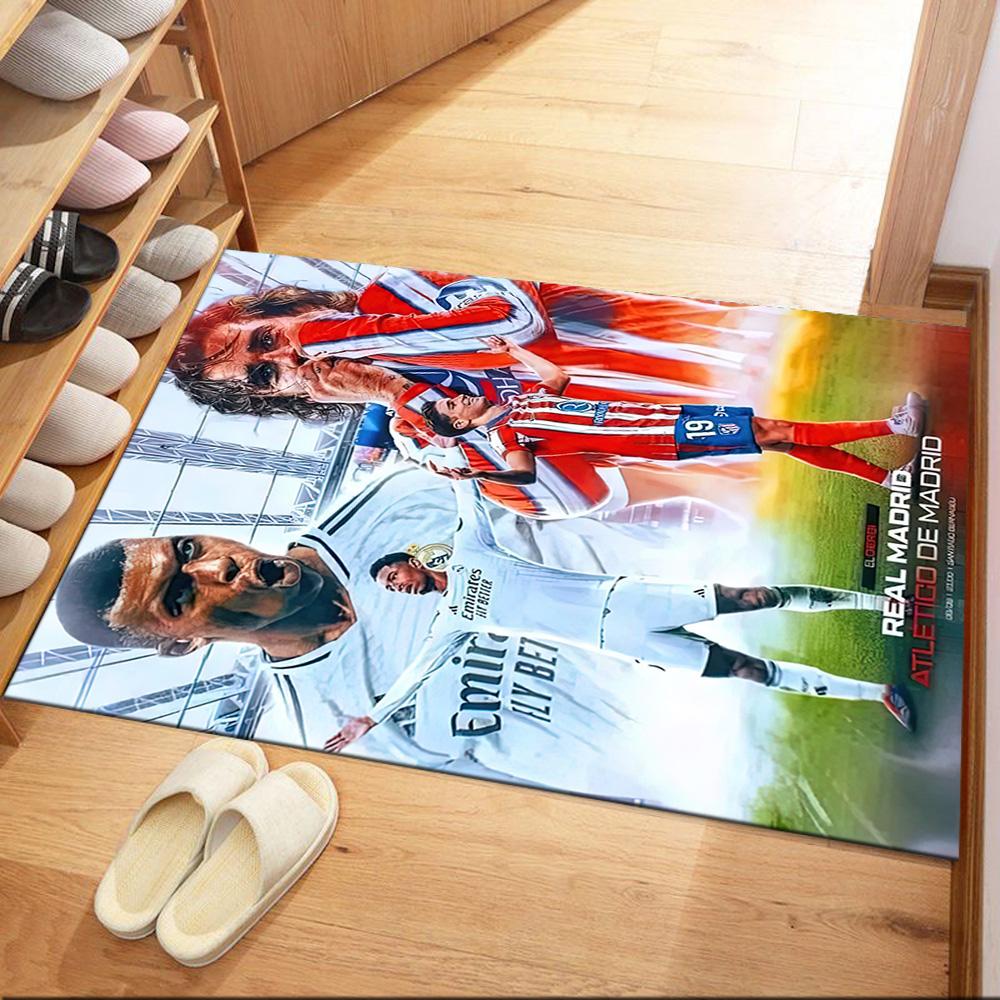 Atletico Madrid Yer Halısı Ofis Halısı Oyun Odası Giriş Yemek Odası Dekorasyonu İçin Mükemmel Odayı Dekore Edin Kaymaz Halı Anime Ofis Dekorasyonu Düğün Partisi Hediyesi