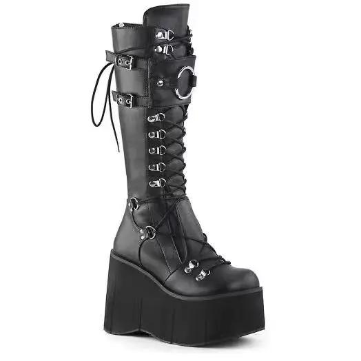 Fashion Wedges Long Boots for Women Gothic Shoes Over-the-knee Boots Cosplay High Platform Women Boots New High Heel Ladies Boot Botas