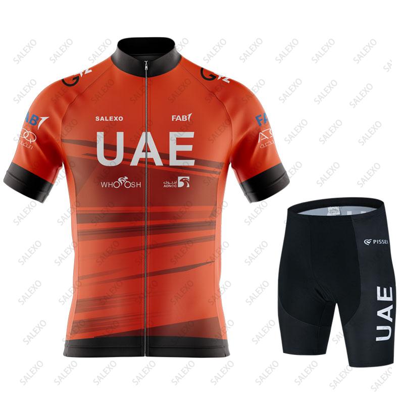 Bărbați de vară Emiratele Arabe Unite Îmbrăcăminte de ciclism cu mânecă scurtă Tricou pentru ciclism Sport Mtb Tricou pentru biciclete Respirabil Set de tricou pentru ciclism
