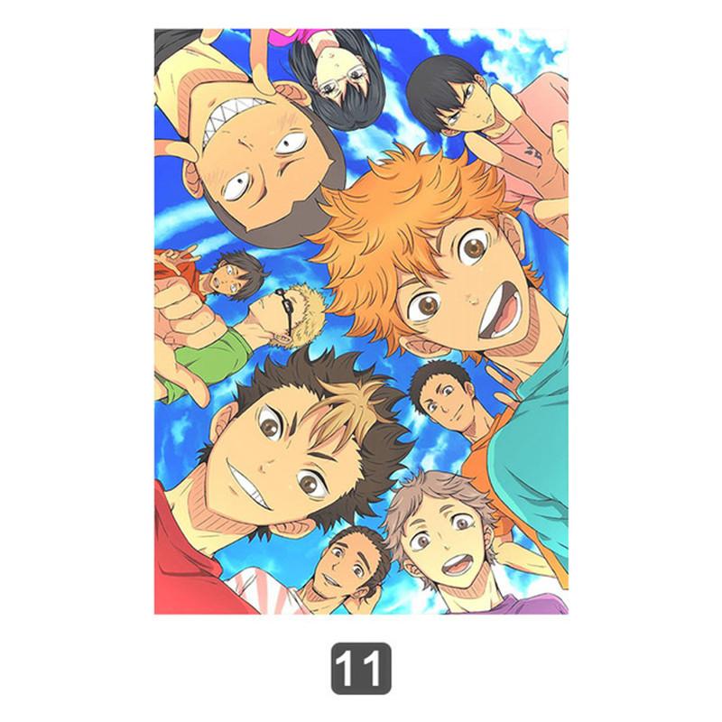 Japan Anime Haikyuu Volleyball Boy Cartoon Poster Wall Art Print Canvas Paintings To Decorate the Living Room Cuadros