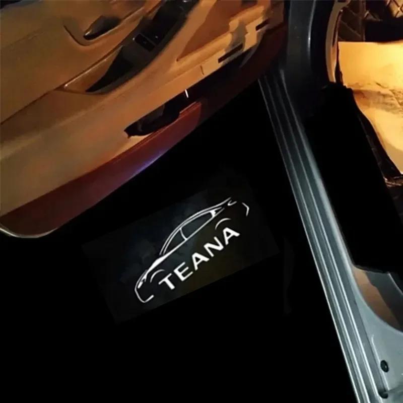 

Auto Atmosphere Lamp Led Car Door Welcome Auto Logo Courtesy Projector Lamps For Nissan Skyline V36 Teana J32 Patrol Y62 Nismo 2PCS