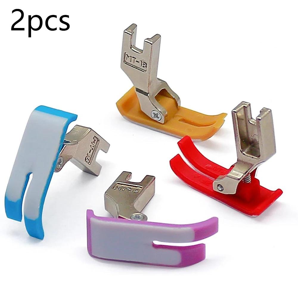 

2pcs MT-18 Presser Foot Wear-resistant Flat Car Plastic Oxford Presser Foot Sewing Tools Sewing Machine Accessories