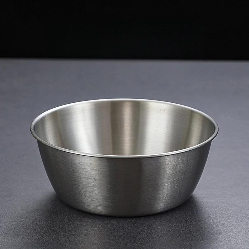 

304 Stainless Steel Korean Cuisine Bowl Rice Wine Bowls with Handle Sauce Seasoning Dish Dish Food Serving Salad Bowl Tableware 10.5cm 200ml срібний