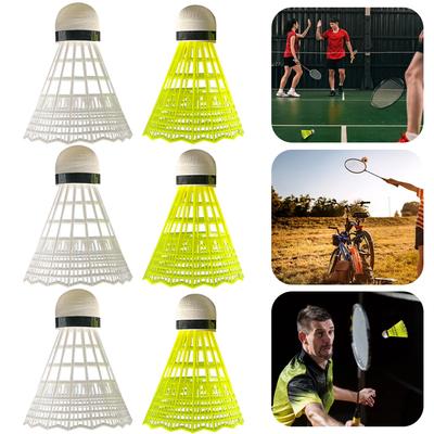 3/6 Pcs Badminton Shuttlecock Great Stability High Speed Badminton Birdies PP Head Badminton for Beginner Practice