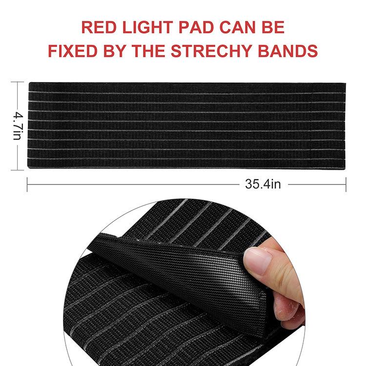 Cross 120 LED Infrared Red Light Therapy Lamp with Vibration Waist Belt and Shoulder & Leg Guard