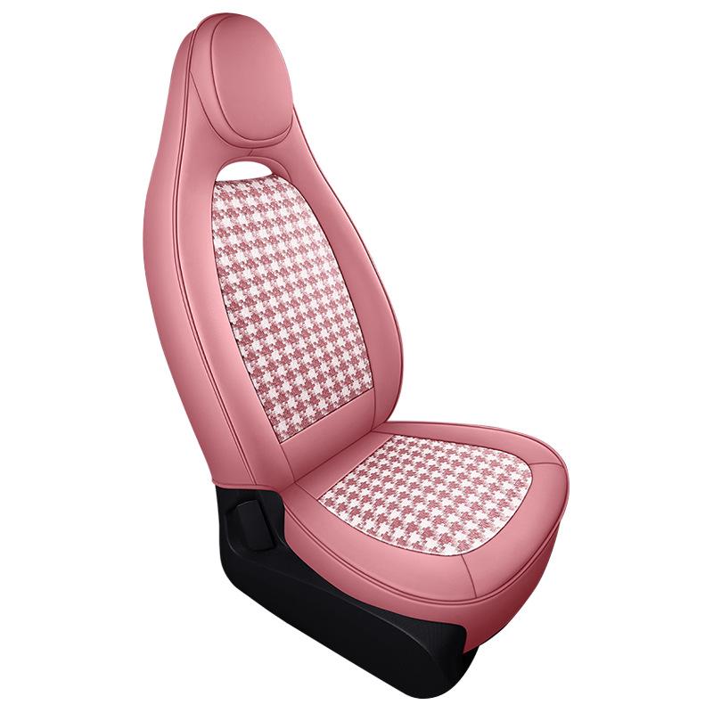 Husă Scaun ST Houndstooth pentru Wuling Hongguang MiniEV - Învelire Completă, Pernă pentru Toate Sezoanele