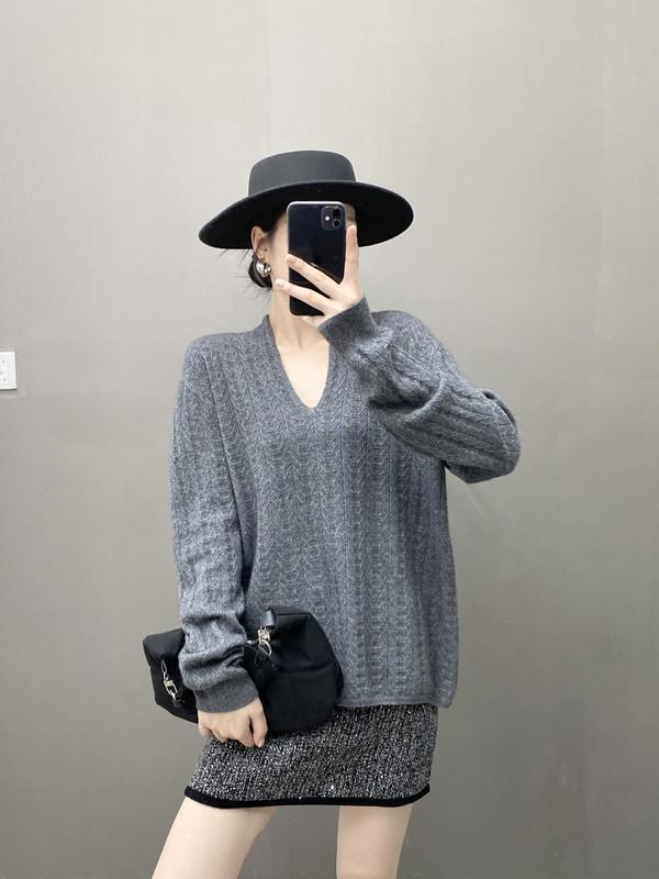 Qinghe 100% Pure Cashmere Women's Sweater - Ultra Soft Luxury Winter Pullover