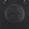 Tory Burch Logo Tote Bag Shopping Bag Fabric And Faux Leather Handheld Shoulder Bag Medium Women Tote Bags Black 152313-001