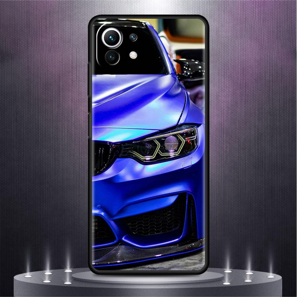 Blue Red Car Case For Xiaomi Mi Poco X3 NFC M4 M3 Pro F3 GT F1 11 Lite Note 10 11T 10T 9T Back Soft Phone Cover