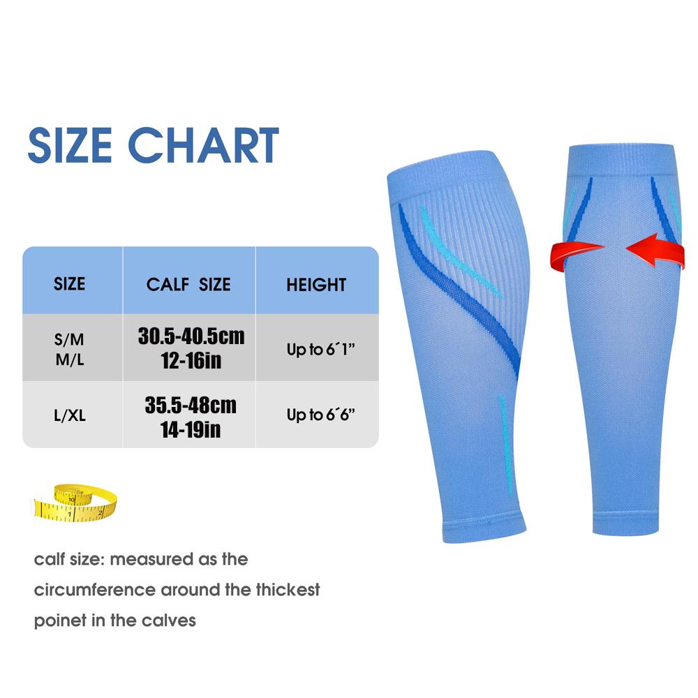 1Pair Compression Calf Sleeves 20-30mm Hgfor Men  Women  Perfect Option To Compression Socks  for Running