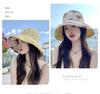 Women's Double-sided Sun Protection Bucket Hat - Summer Pure Cotton Anti-UV Wide Brim, Foldable for Travel.