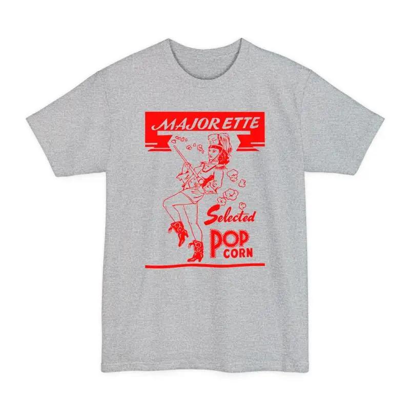 

oversized majorette vintage popcorn bag logo in red unisex tall beefy T Shirt 5XL різнокольоровий