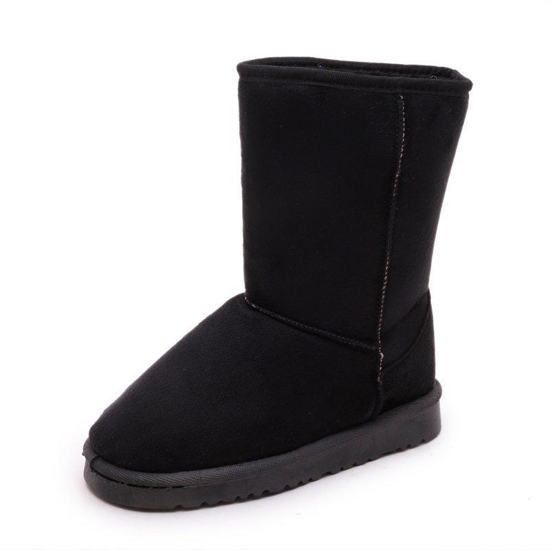 

Size 44 2025 New Fashion Tall Snow Boots Women s Fleece Warm Cotton Shoes Round Head Women s Boots 44 чорний