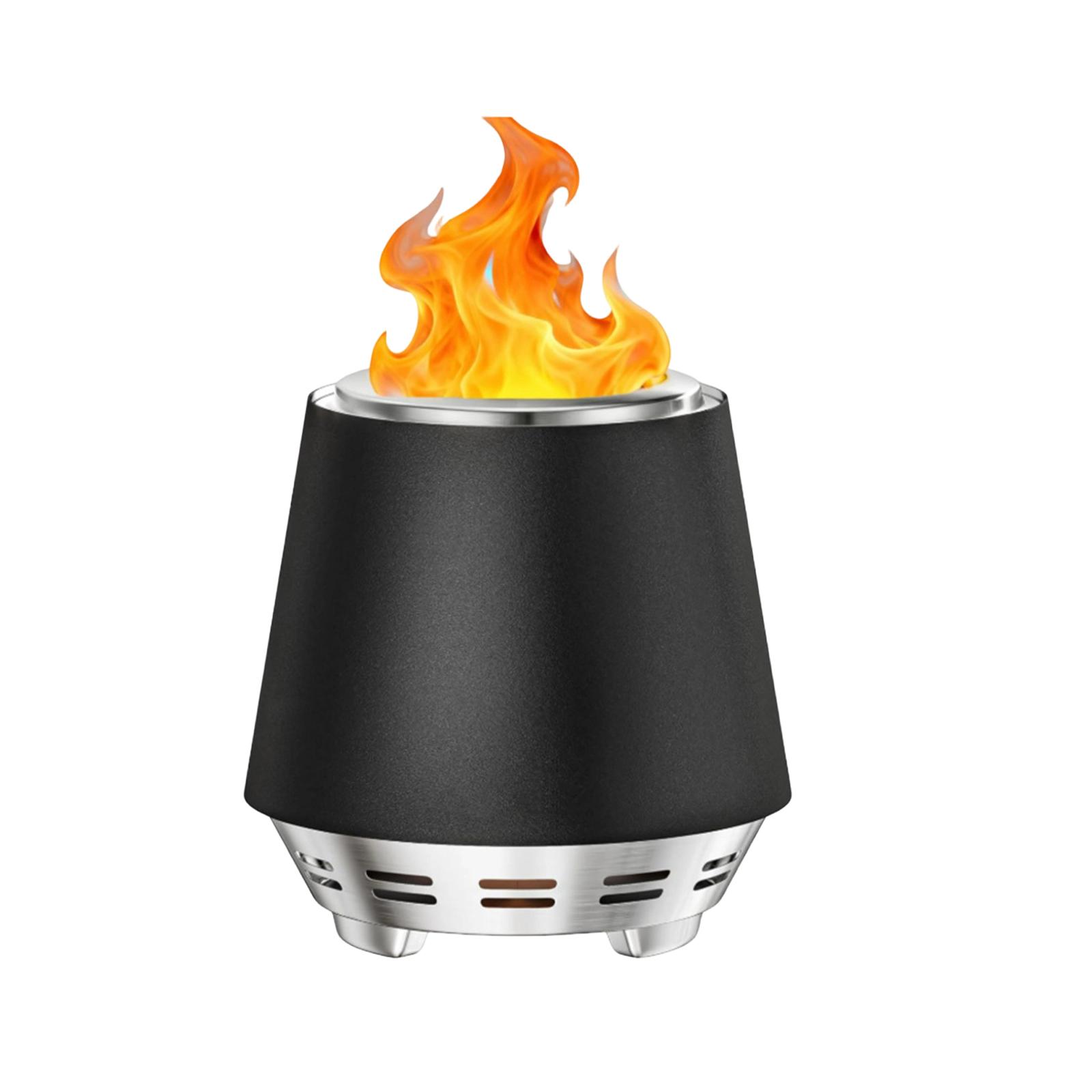 Outdoor Stainless Steel Camping Fire For Winter Heating, Tabletop Fire With Stand.
