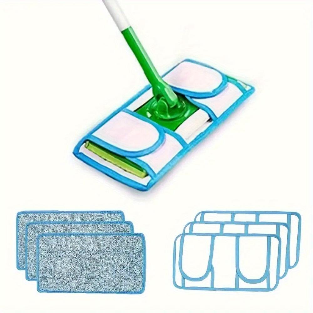 2/4pcs, replaceable mop pads, mop cloth, suitable for commercial/ hotel use