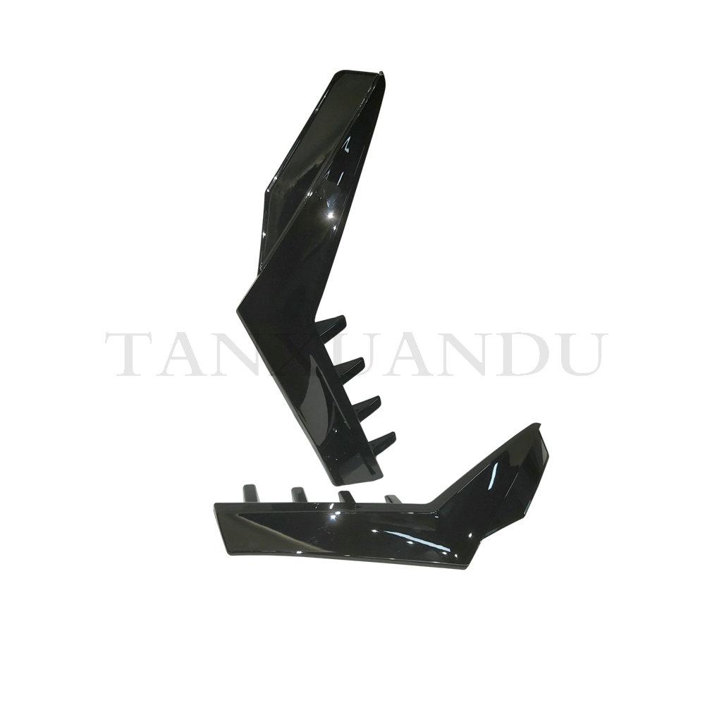 FitFor VW Golf -2022 GTI RLine R 8 MK8 MKVIII Rear Window Side Spoiler Wing Trim Cover Painted Gloss Black Sport Blade