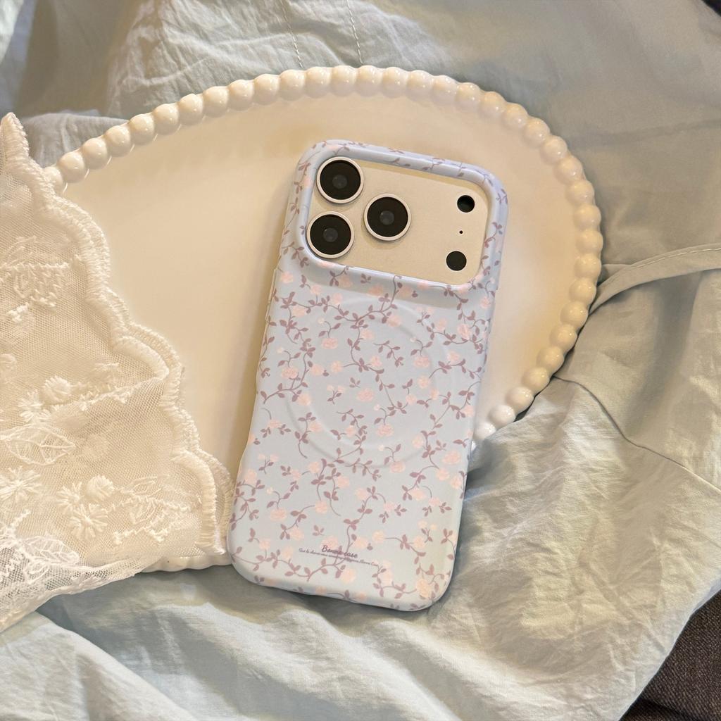 Atmosphere suitable for Apple 17 mobile phone case iphone17promax rose flower 13 magnetic attraction 15 soft film 16