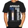 ESSEFAUST Herren Schwarz Apollo 11 50. Jahrestag Mondlandung 1969 2019 Schwarze T-Shirts Schwarz